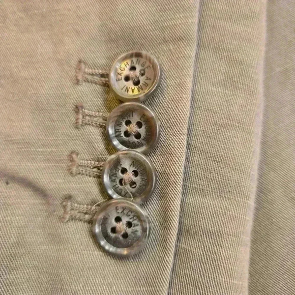 Armani Exchange Mens Linen Cotton Blazer Gray 40 Long - Picture 4 of 13